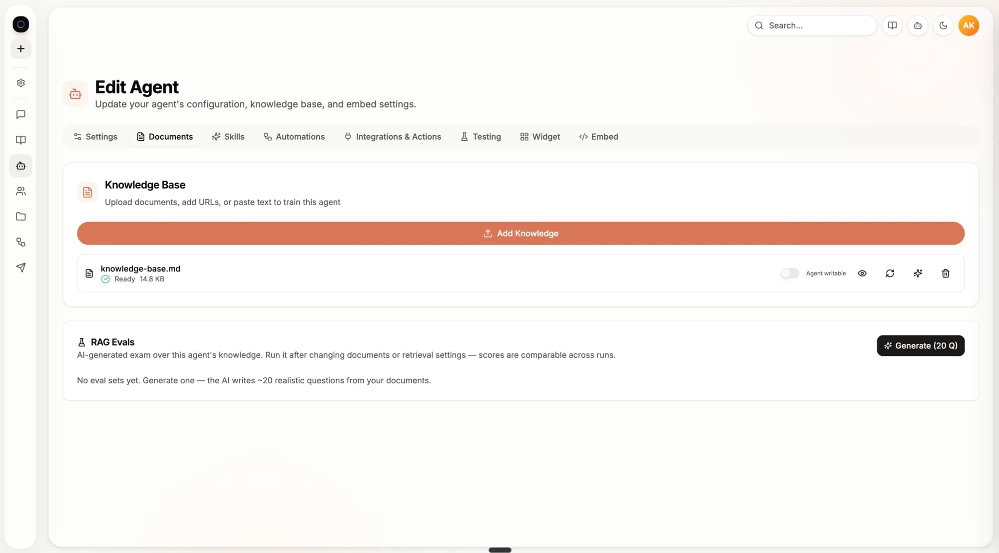 Liberators OS, Knowledge base